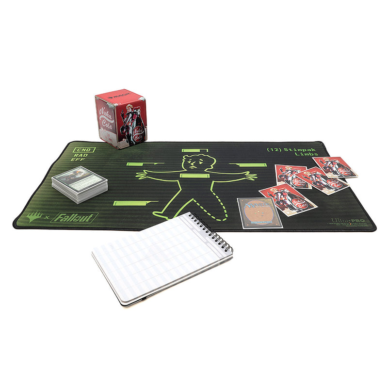 Fallout Inventory Management Black Stitched Standard Gaming Playmat for Magic: The Gathering | Ultra PRO International
