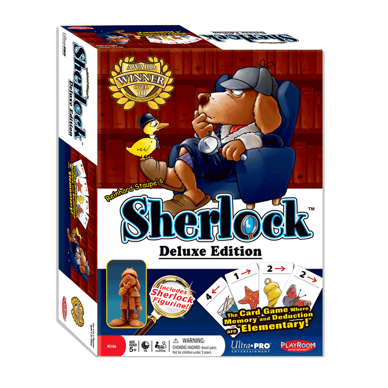 Sherlock: Memory & deduction card game for ages 5 and up (Deluxe Edition) | Ultra PRO Entertainment