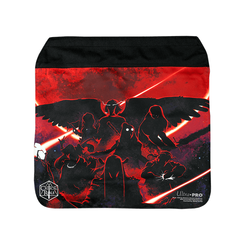 Critical Role Messenger Bag Flap with Mighty Nein Silhouette Art by Wesley Griffith I Ultra PRO International