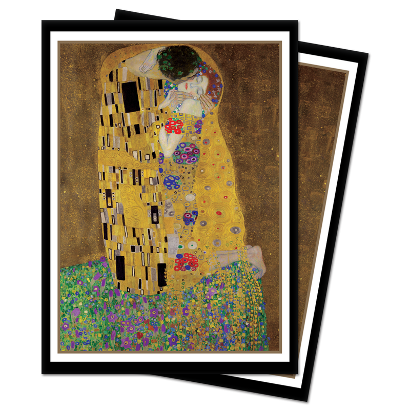 Fine Art The Kiss Standard Deck Protector Sleeves (100ct) by Gustav Klimt | Ultra PRO International