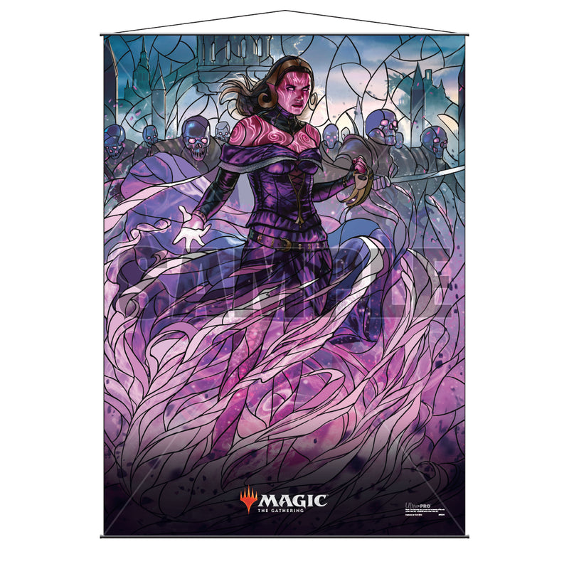 War of the Spark (WAR) Stained Glass Planeswalkers Liliana Wall Scroll for Magic: The Gathering | Ultra PRO International