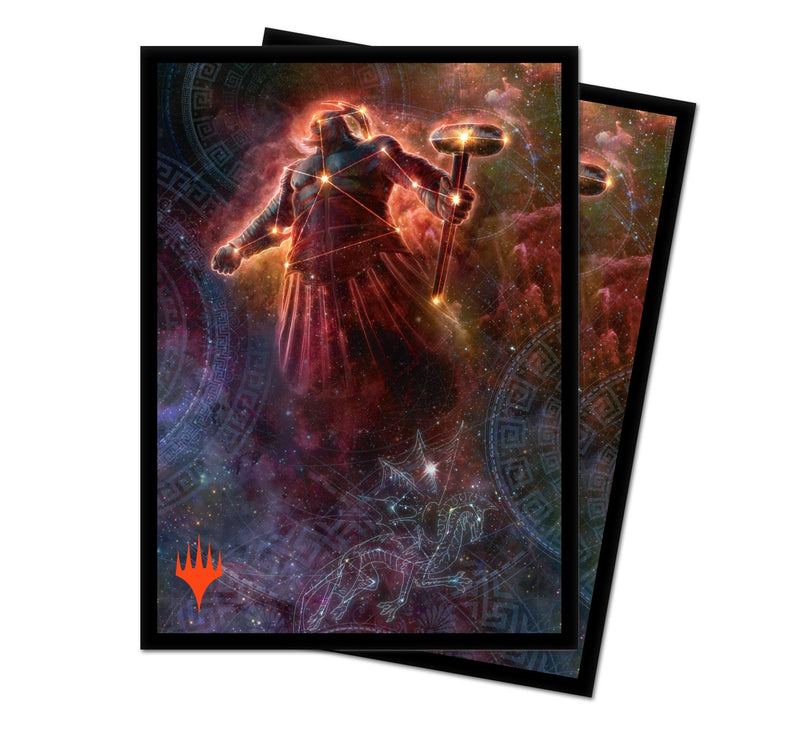 Theros Beyond Death Purphoros, Bronze-Blooded Alt Art Standard Deck Protector Sleeves (100ct) for Magic: The Gathering | Ultra PRO International