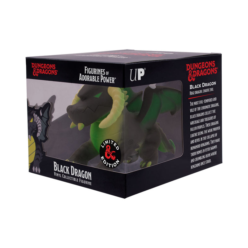 Figurines of Adorable Power: Dungeons & Dragons "Black Dragon" - Acid Charged Variant | Ultra PRO International