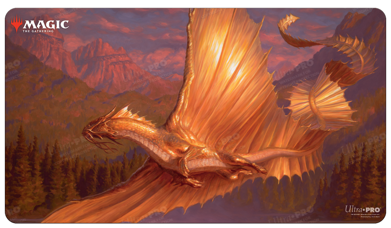 Adventures in the Forgotten Realms Adult Gold Dragon Standard Gaming Playmat for Magic: The Gathering | Ultra PRO International