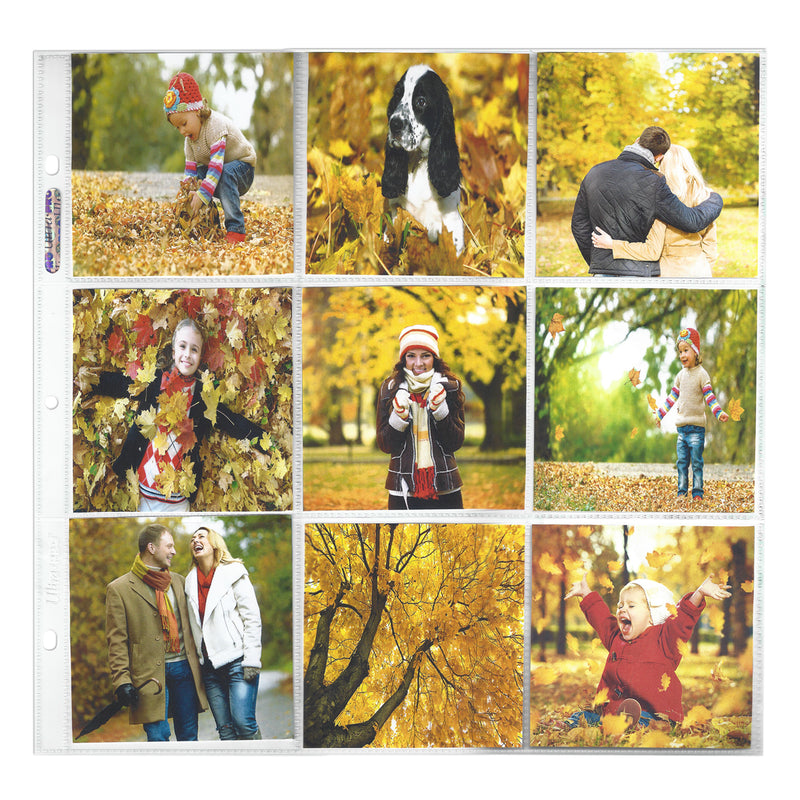 12" x 12" 9-Pocket Pages (10ct) for 4" x 4" Prints | Ultra PRO International