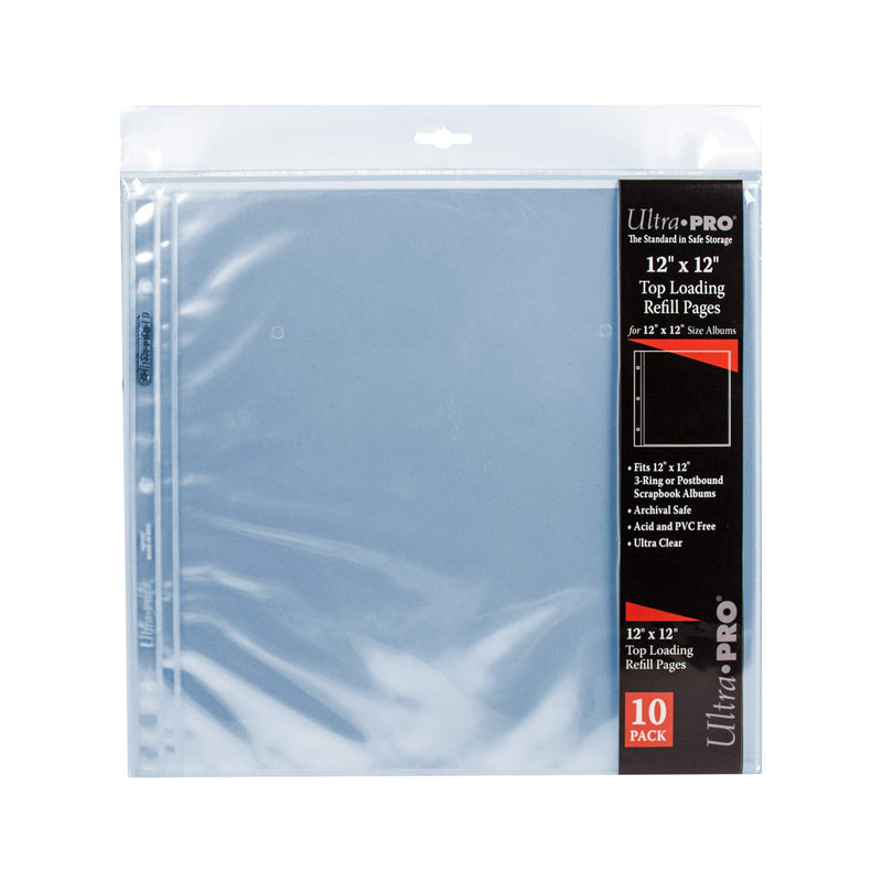 12" x 12" Clear Sheet Protector Pages (10ct) | Ultra PRO International