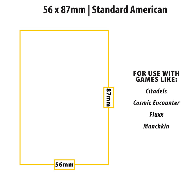 Standard American Board Game Sleeves (50ct) for 56mm x 87mm Cards | Ultra PRO International