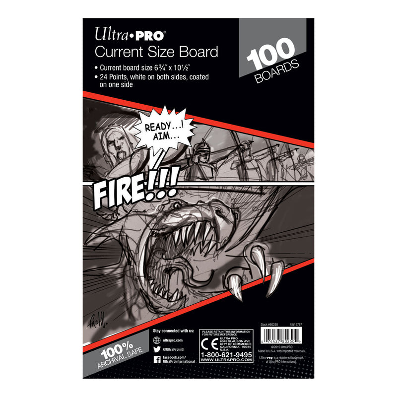 Current Size Comic Boards (100ct) | Ultra PRO International