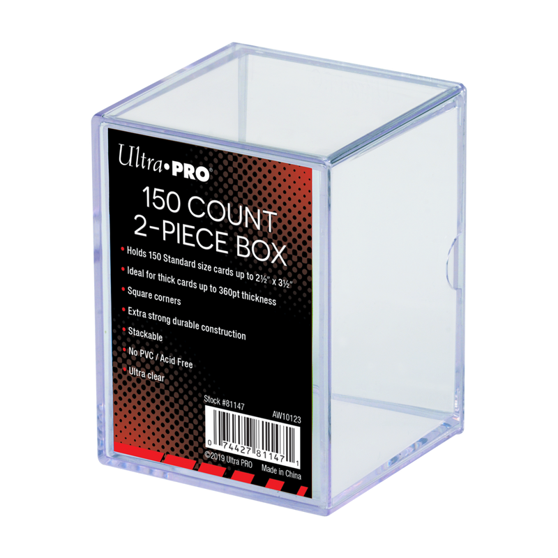 2-Piece Clear 150 Card Storage Box | Ultra PRO International