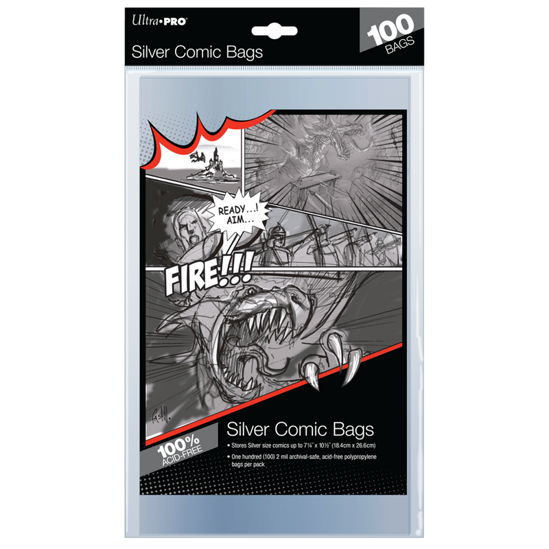 Silver Age Size Comic Bags (100ct) | Ultra PRO International