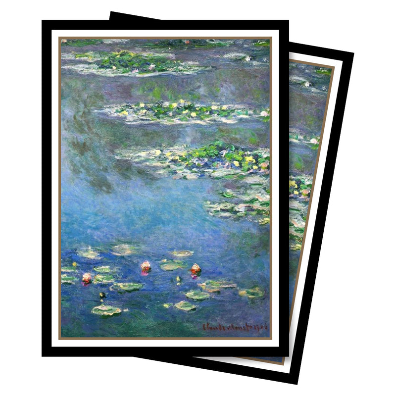 Fine Art Water Lilies Standard Deck Protector Sleeves (65ct) by Claude Monet | Ultra PRO International