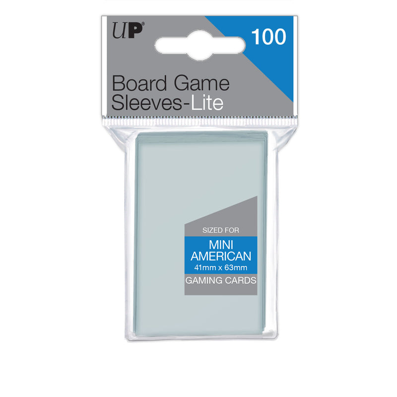 Mini American Lite Board Game Sleeves (100ct) for 41mm x 63mm Cards | Ultra PRO International
