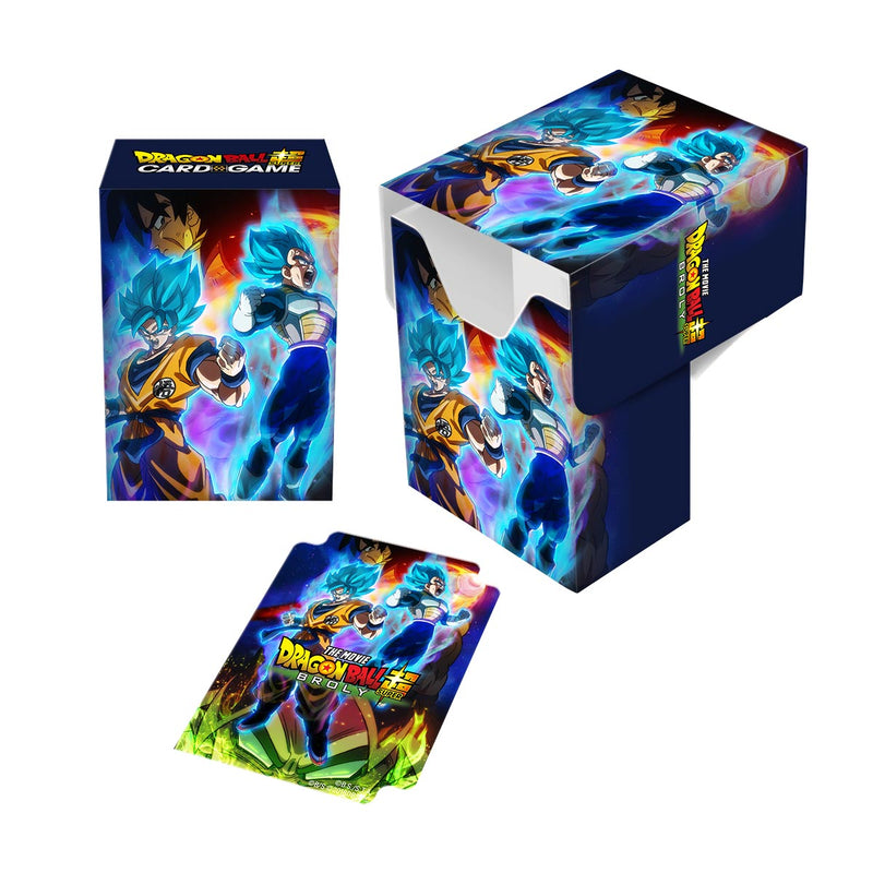 Goku, Vegeta, and Broly Full-View Deck Box for Dragon Ball Super | Ultra PRO International