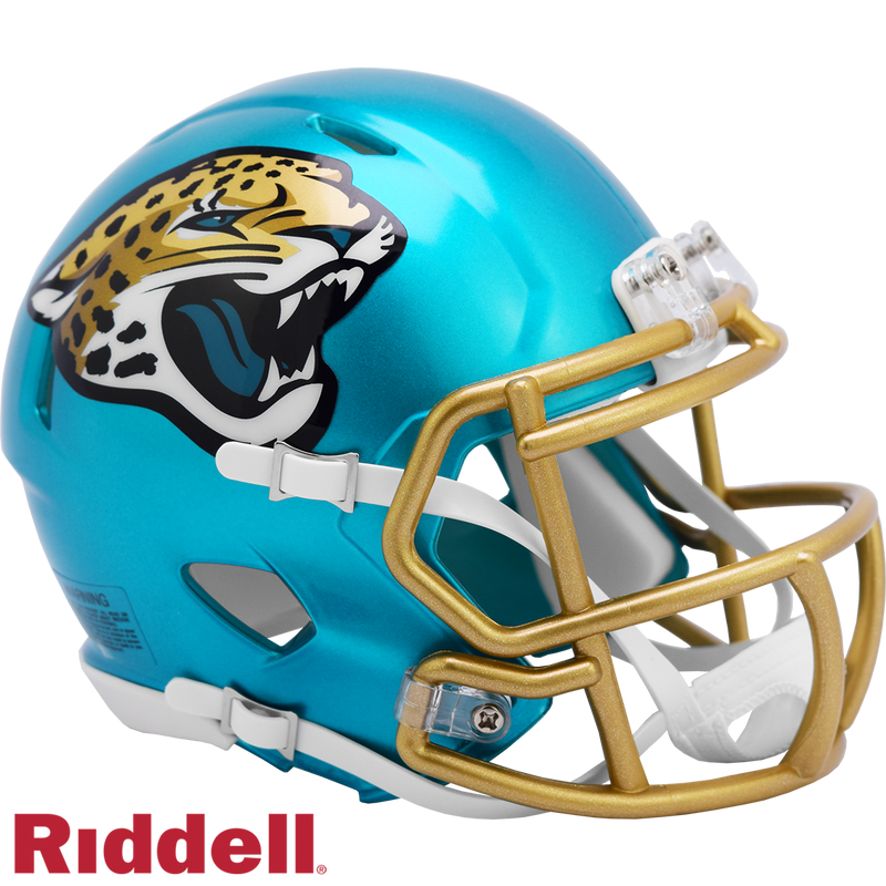 Riddell NFL Jacksonville Jaguars Flash Alternate Speed Mini Replica Helmet | Ultra PRO International