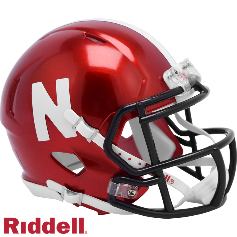 Riddell NCAA Nebraska Cornhuskers Flash Alternate Speed Mini Replica Helmet | Ultra PRO International