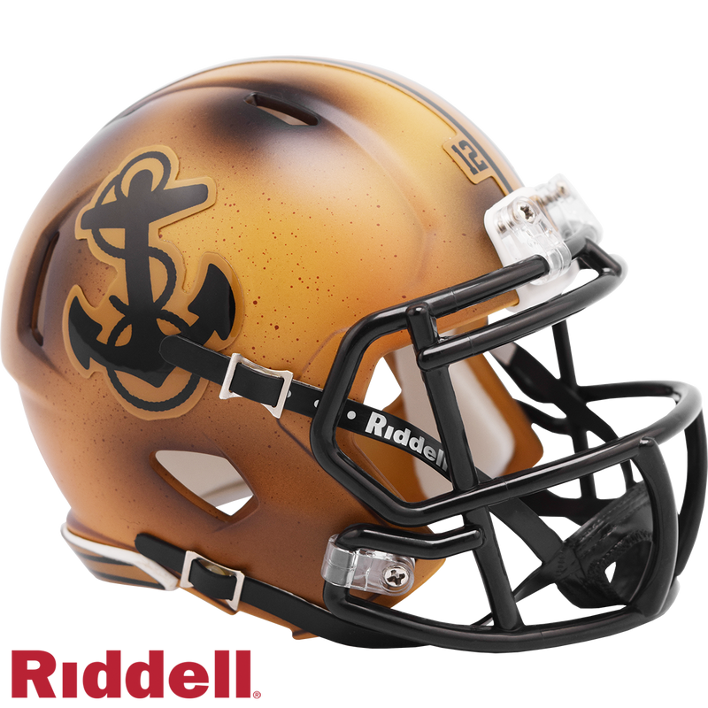 Riddell NCAA Navy Midshipmen Anchor Logo Speed Mini Replica Helmet | Ultra PRO International