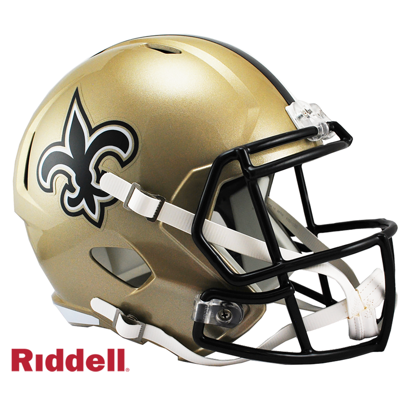 Riddell NFL New Orleans Saints Speed Full Size Replica Helmet | Ultra PRO International