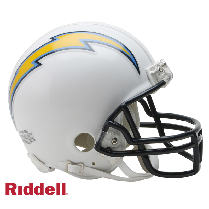 Riddell NFL Los Angeles Chargers 07-18 Throwback VSR4 Mini Replica Helmet | Ultra PRO International
