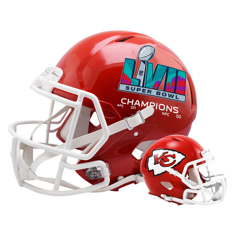 Riddell Super Bowl 57 Champions Kansas City Chiefs Speed Mini-Helmet | Ultra PRO International