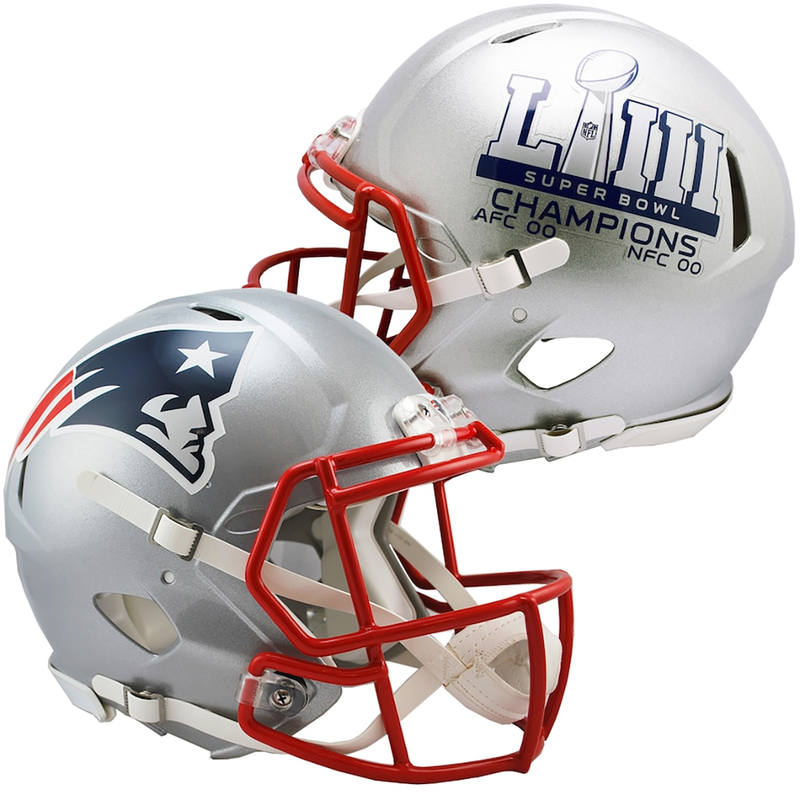 Riddell NFL New England Patriots Super Bowl 53 Champions Speed Full Size Authentic Helmet | Ultra PRO International